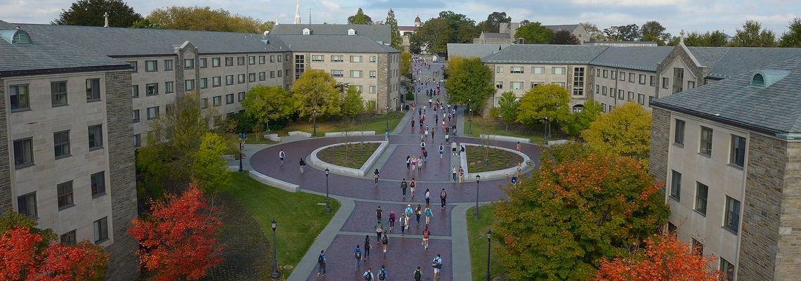 Street view of Villanova University campus