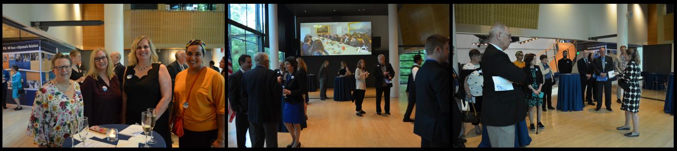 Members of the Friends of Fulbright Finland in Washington D.C. celebrating the milestones of the Fulbright Finland Foundation