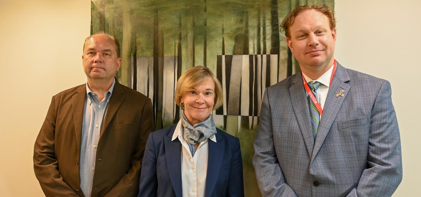 Petri Koikkalainen, Counselor for Education and Science, Ambassador of Finland to the U.S. Leena-Kaisa Mikkola, and Peter Miller